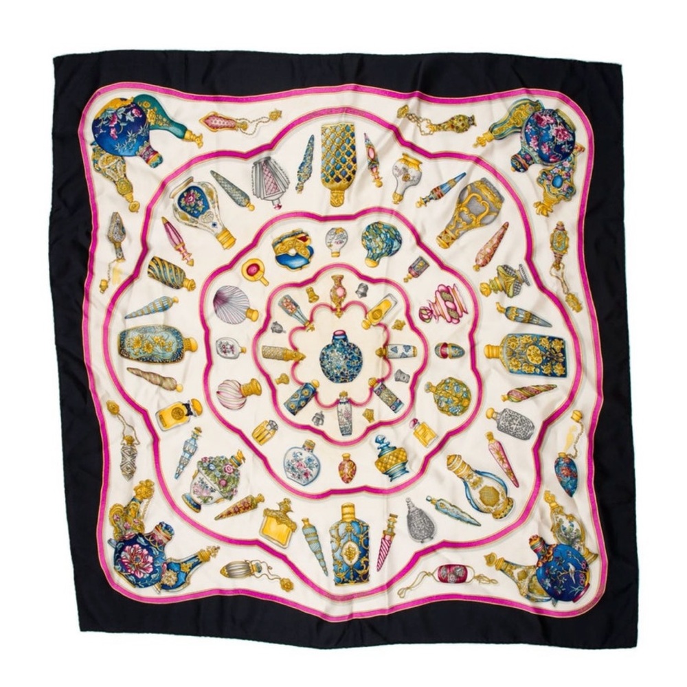 Hermes Multicolor Silk Scarf
